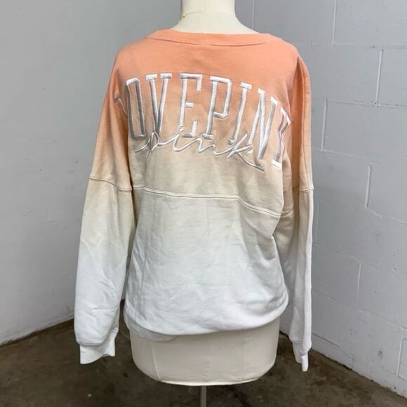 PINK Victoria’s Secret sunset orange ombre gradient sweatshirt - Picture 1 of 7
